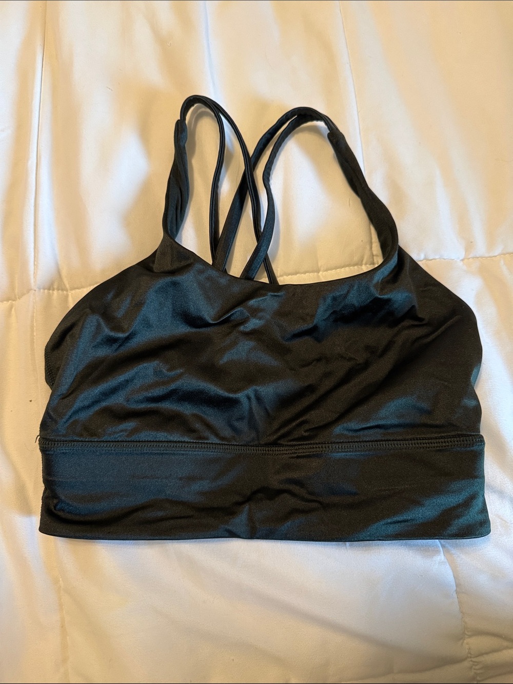 lululemon athletica Black Strappy Light-Support Sports Bra